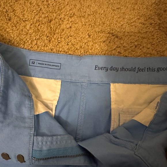 Vineyard Vines Sky Blue Athletic Shorts with Stripe - Picture 4 of 4